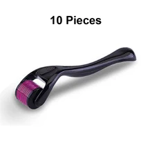 10 шт. микро иглы 540 ролик Дерма ролик дермароллер титановый волос рост бороды против потери лечение