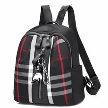 Женский Повседневный рюкзак оптом стиль Модный корейский стиль нейлоновый узор Простой Рюкзак Дорожная сумка женская сумка