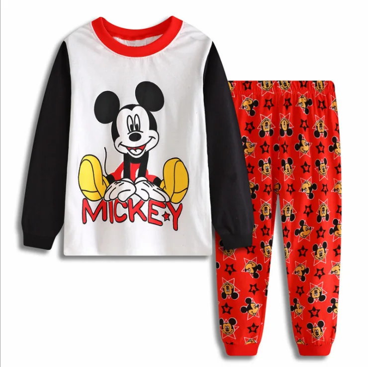 P8058 Mickey Пижама; infantil Gecelik Roupas Koszula; ночная рубашка с рисунком; Рождественская Пижама для мальчиков; Пижама; детская пижама для мальчиков; комплект с машинкой - Цвет: P8058 Mickey