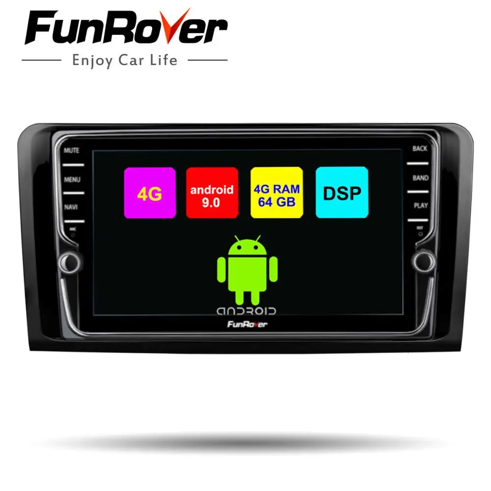Funrover 8 ядер android 8.1 2 din автомобильный dvd Штатная Автомагнитола навигация с видео регистратор с Сенсорным 8 Дюймовым Экраном 2 Din на для