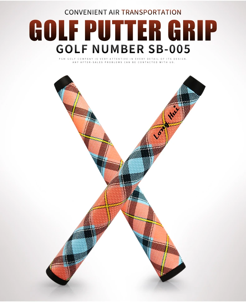 Новое поступление! PGM Golf Grip нескользящий толкатель модный плед/синий белый захват прямой смелый косой башня длинный тип чувствовать себя очень хорошо