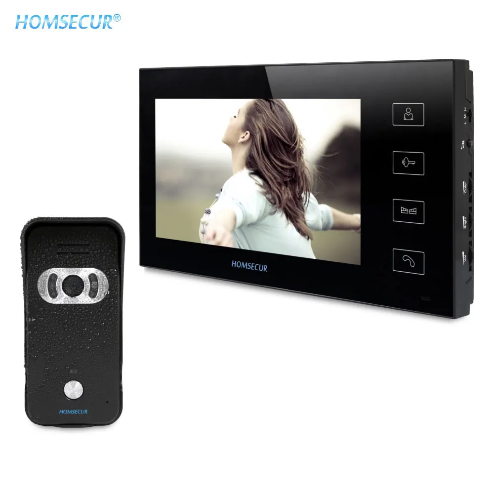 

Shipping from the EU HOMSECUR 7" Video&Audio Home Intercom Electric Lock Supported 1C1M for Apartment TC021-B / TC021-S+TM704-B