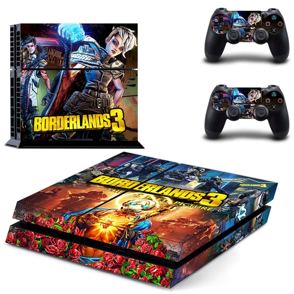 Игра Borderlands 3 наклейка для PS4 Стикеры наклейка для DualShock Игровые приставки 4 консоли и 2 контроллеры наклейка для PS4 Стикеры винил