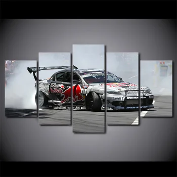 

Modern Wall Art Modular Pictures HD Printed 5 Pieces Poster RX8 Sports Racing Car Canvas Painting Home Decor Frame