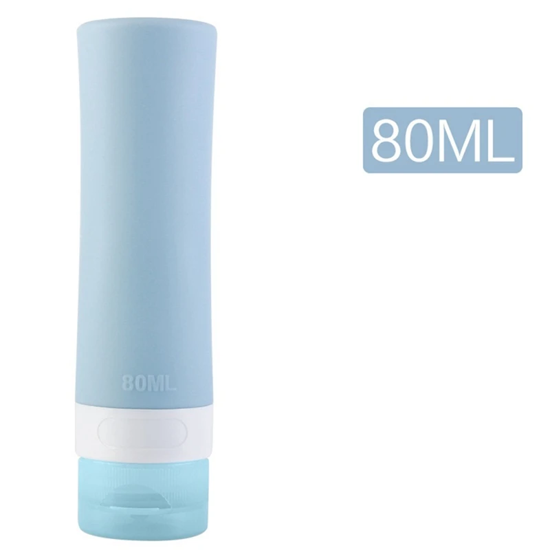 BL3 80ml Silicone Portable Women Men Travel Packing Bottle For Lotion Shampoo Bath Cosmetic Container Bag - Цвет: BL3 80ml