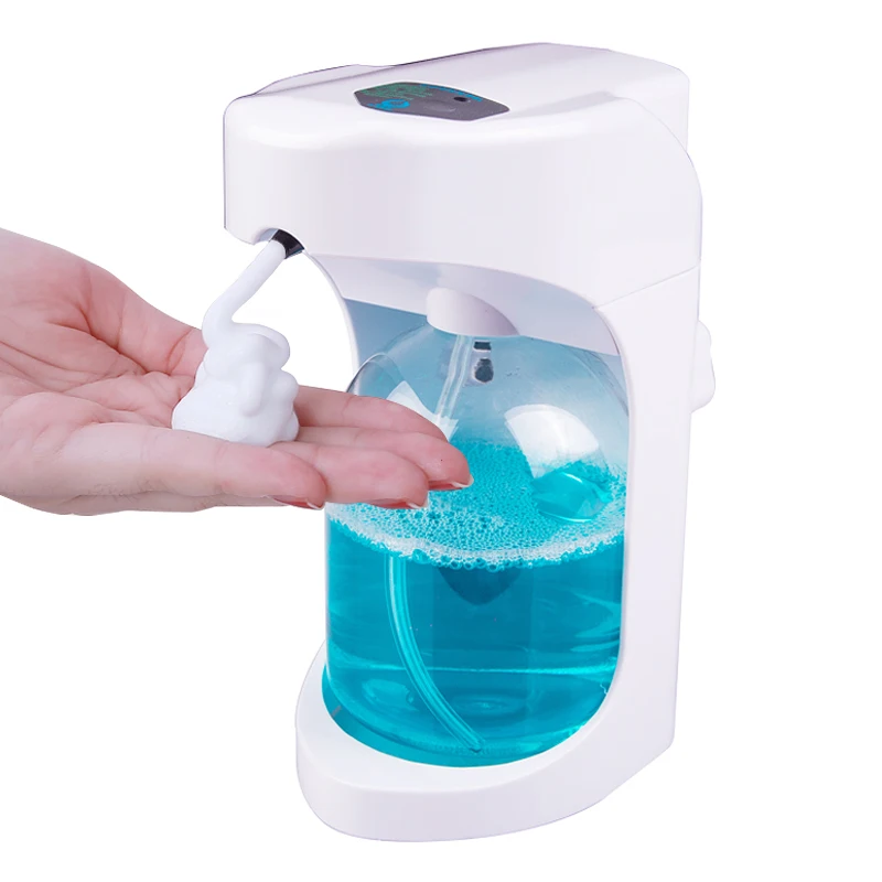 Новинка 500 мл автоматический дозатор мыла с умным сенсором Бесконтактный настенный дозатор жидкого мыла для кухни и ванной комнаты - Цвет: Белый