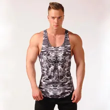 Мышцы брат Фитнес стиль на весну и лето, Спорт на открытом воздухе, для бега, тренировочные в европейском и американском стиле Мужская Жилеты цельнокроеная