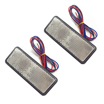 

Motorcycle Scooter 24LED Tail-Brake Stop Turn Signal-Lamp Rectangle Reflector Led Taillights Reflectors
