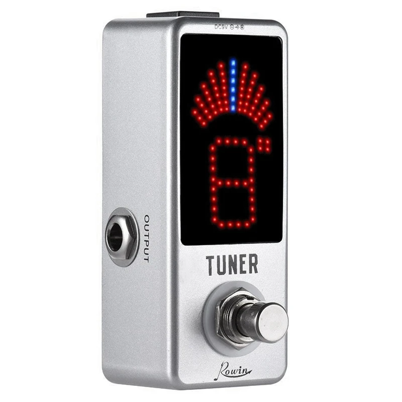 Rowin guitar tuner Guitar Effect Pedal Chromatic High Precision Tuner Ture Bypass | Спорт и развлечения
