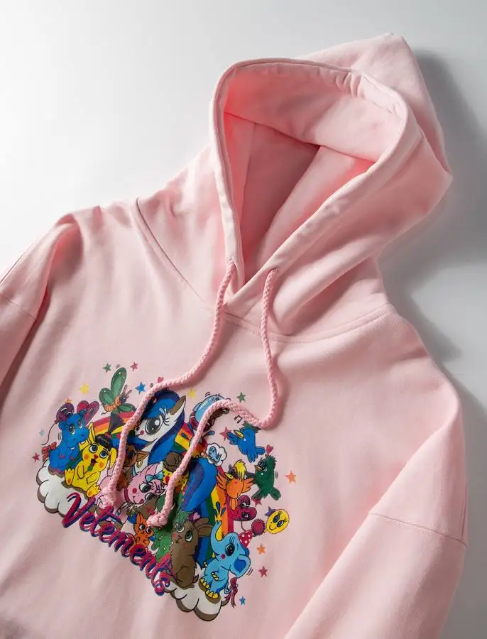 Vetements, женские толстовки, большие размеры, с вышивкой, Harajuku, толстовка, хип-хоп, толстовки, кавайный принт, толстовки, розовые, vetements, толстовки