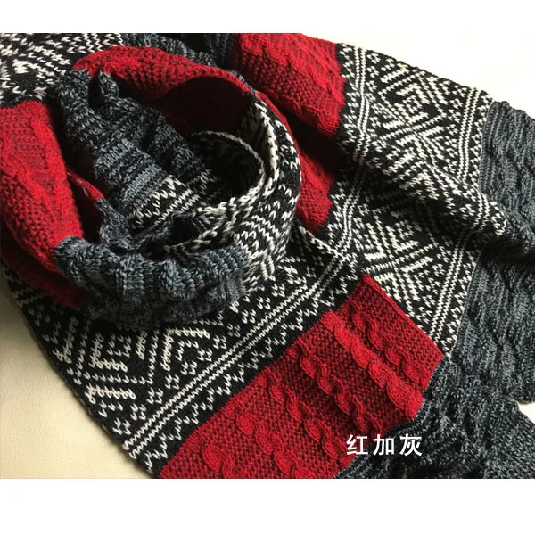Red 180*30 мужские новые осенние и зимние модные шарфы мужские и женские теплые шерстяные шарфы кашемировый шарф 1 шт./лот розничная - Цвет: Red