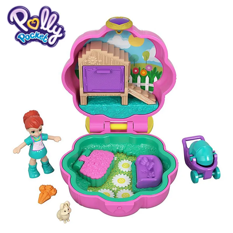 Polly Pocket Kid Toys Teeny Tot Nursery Collection Funny Theme Mini Cute Doll Toy With Beauriful Box FRY29 Gift Carry On Dolls - Цвет: GCN08