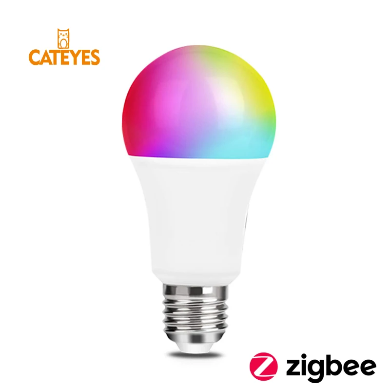 Zigbee 3,0 ZLL E27 9 Вт RGB+ CCT светодиодный светильник AC110-240 в RGB и двойной белый и цветной светодиодный светильник с регулируемой яркостью RGBW RGBWW для работы alexa