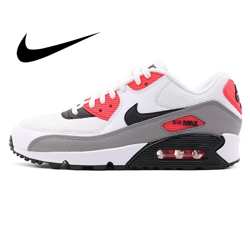 Оригинальные женские кроссовки для бега NIKE AIR MAX 90, спортивные уличные кроссовки, спортивная Дизайнерская обувь, 325213-132