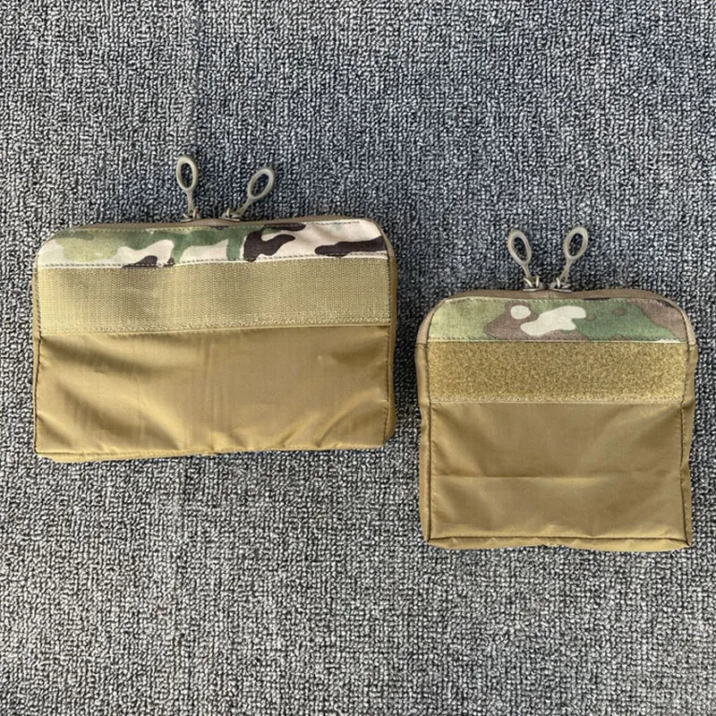 

Outdoor Sports Tactical Vest Front Panel Pouch Bag Insert Samll/ Half Pocket Built in Zipper Bag