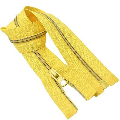 YellowDarkGray Meetee 2 шт. 37-55 см 4# нейлоновая застежка-молния открывающийся автоматический замок Декор молния для куртки DIY сумки Текстильная Одежда Швейные аксессуары молния - Цвет: YellowDarkGray
