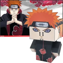 Аниме «Наруто» Дева путь Pein Akatsuki резки мини милый 3D Бумага модель Бумага корабль Аниме Фигура Сделай Сам Cubee Пижама для детей и взрослых, для детского творчества MG-021