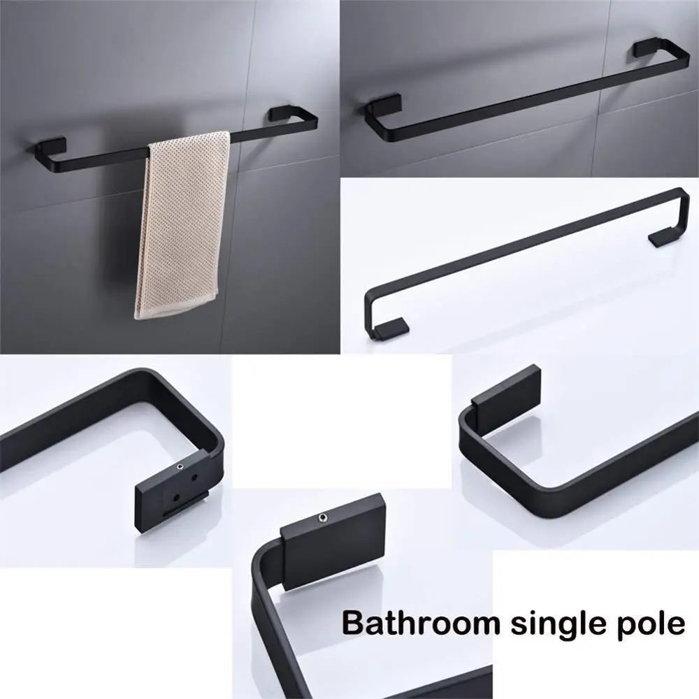 

Wall-Mounted Bathroom Hardware Set Stainless Steel Brushed Nickel Finish Set of 4