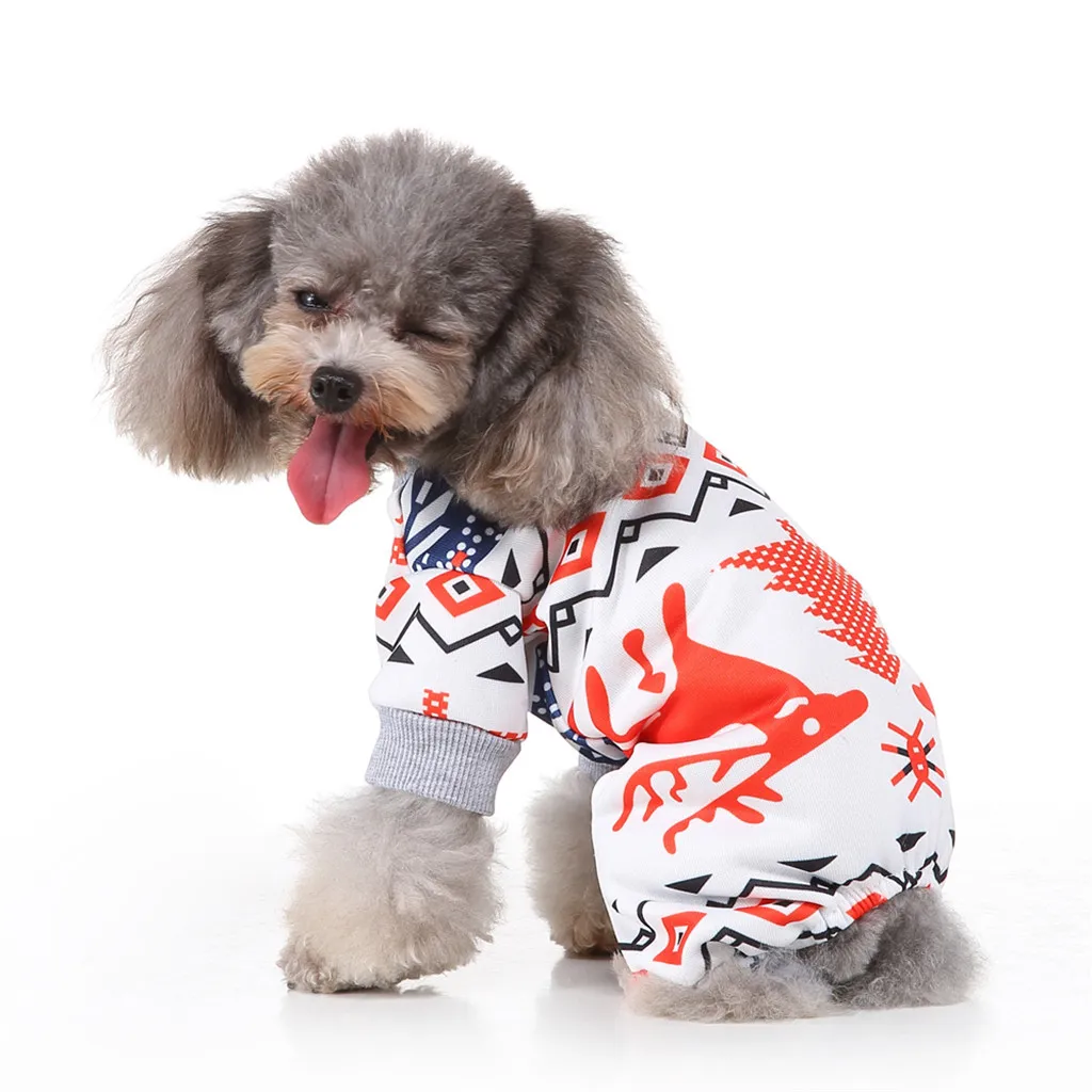 Pet cat dog Christmas Christmas moose sweater set winter warm clothing family Santa Merry Christmas party 11.13