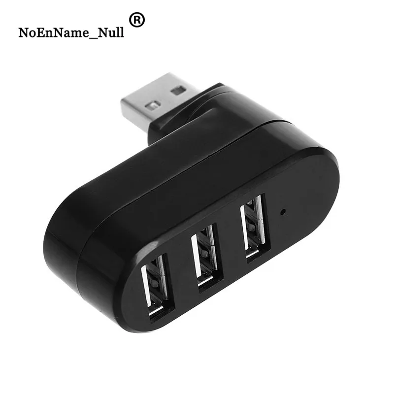 Мини 3 порта USB 2,0 вращающийся концентратор переходник разветвитель для ПК настольный ноутбук расширение дропшиппинг
