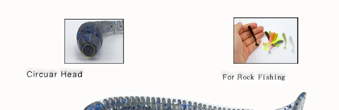 Soft Lure 15pcs 5cm~5.5cm For Artificial Japan Lures Lead Shad Fly Fishing Silicon Rubber Fish Paddle Tail Fishing Lure (6)