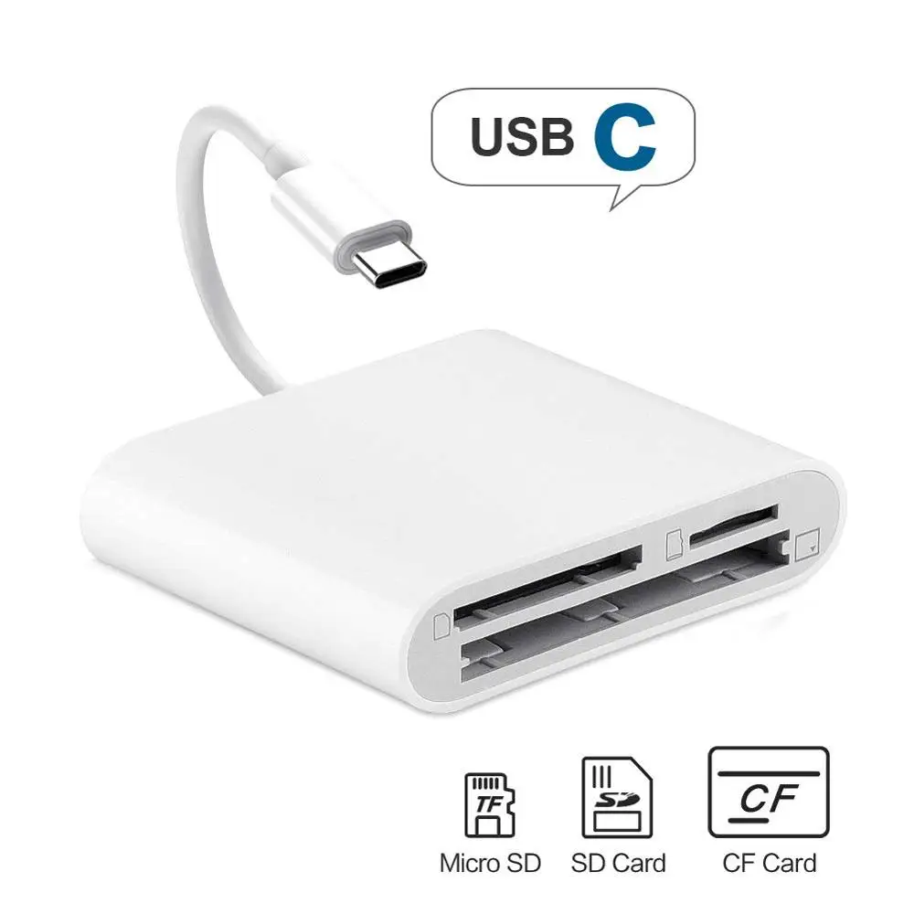 USB C кардридер адаптер Тип C OTG камера карта памяти комплект подключения Micro SD CF карта конвертер для HUAWEI MacBook Xiaomi