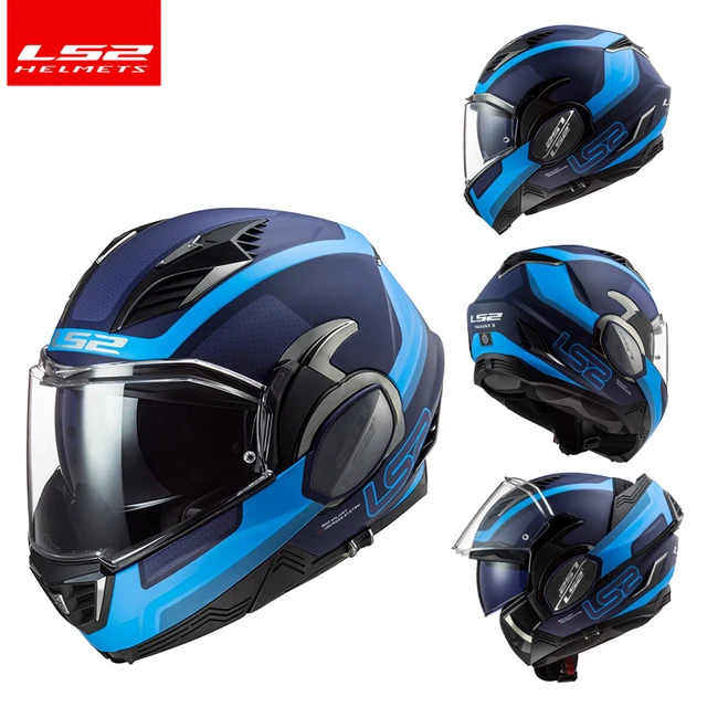 Casco ls2 modular ff900 valiant ii revo blanco-azul