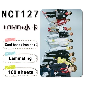 

100pcs/set NCT127 Series With The Same Paragraph Small Card 100 Sheets Different 3 Inch Lomo Homemade Polaroid Dropshipping