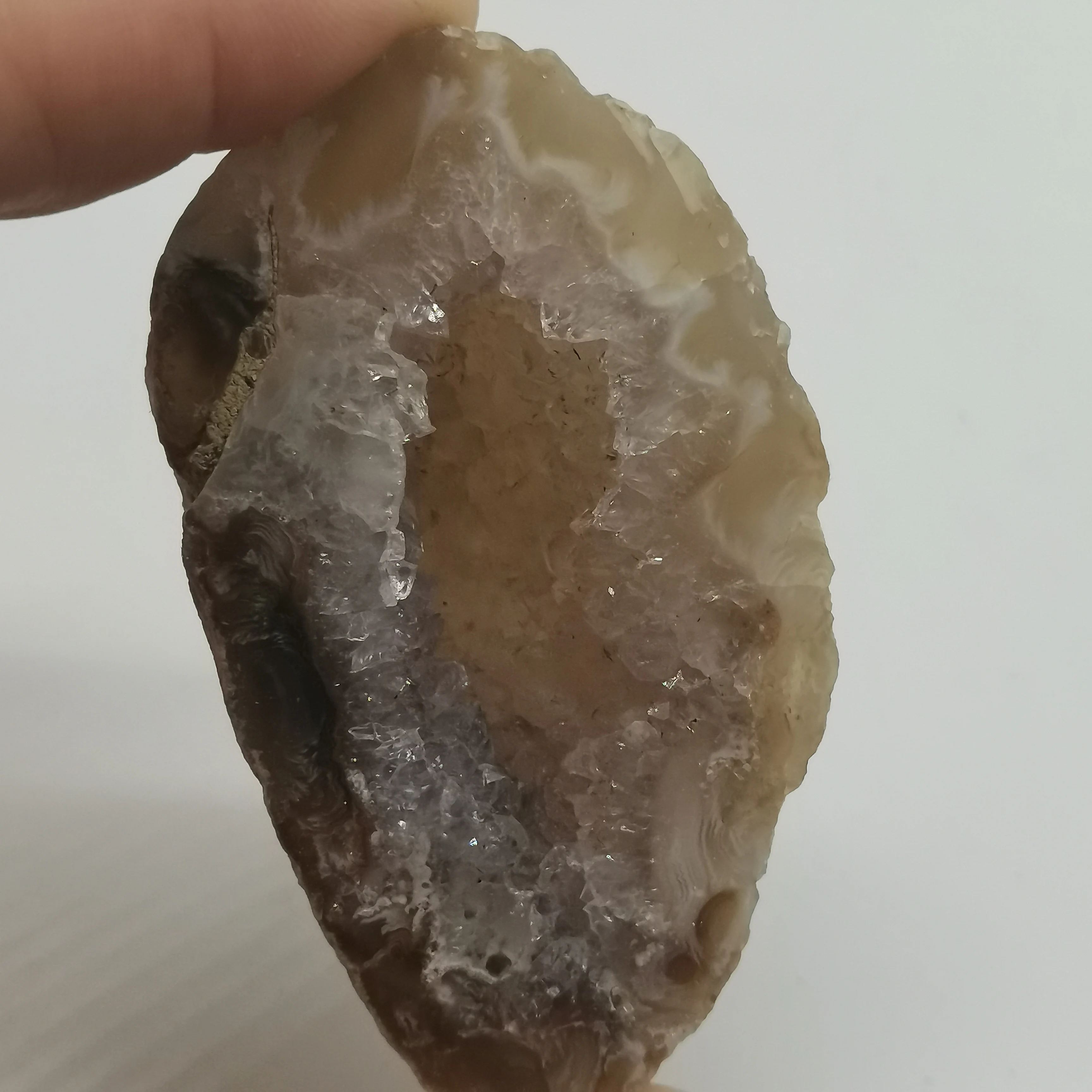 Decoration Stone 87g Natural Crystal Ore Mineral Rough Energy Agate geode Specimen Decor #XT398 | Дом и сад
