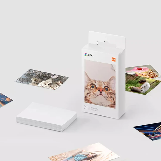 iminfo : Xiaomi Portable Photo Printer Paper (2x3-inch,20 sheets