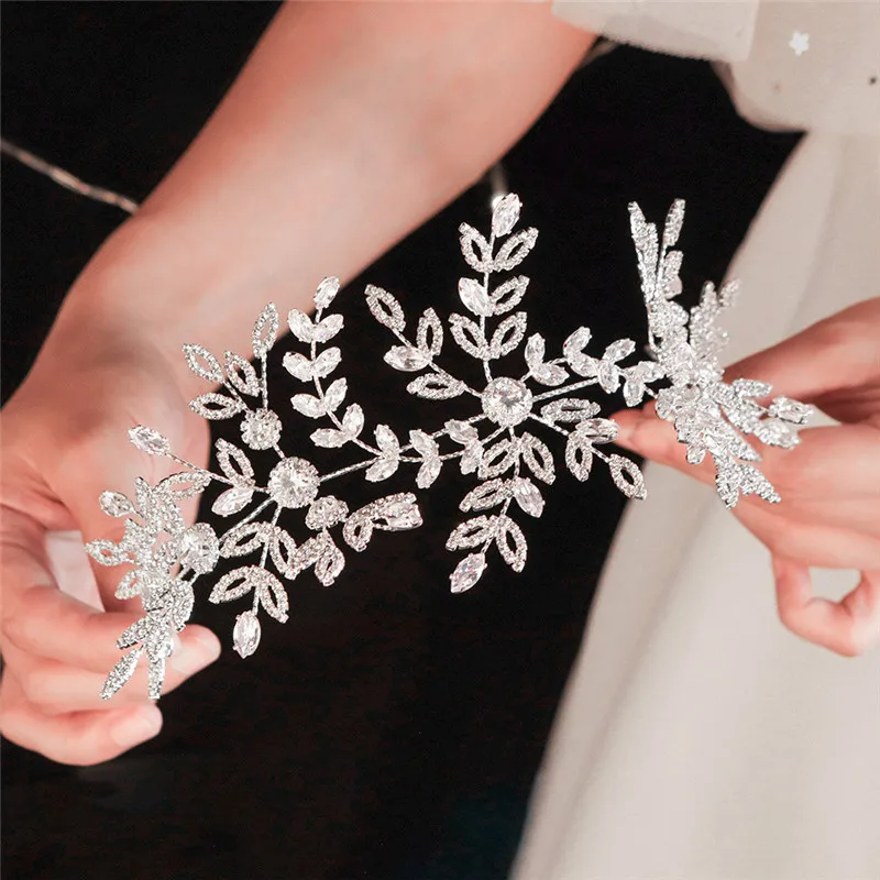 

OKILY Luxury Rhinestone Tiara for Wedding Decoration Head Jewelry Crystal Girl Headpiece Banquet Bride Headbands Accessories