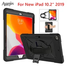 Чехол для iPad 7го поколения A2200 A2197 чехол-карандаш для iPad 10,2 гибридный чехол с защитой от падения вращающийся ремешок+ 3 в 1