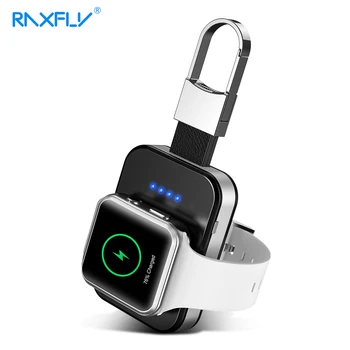 

RAXFLY 950 mAH Power bank Wireless Charger For Apple iWatch Series 2 3 4 Dock Outdoor Portable Wireless Charger LED PowerBank