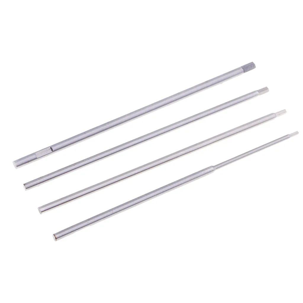 4x RC Screwdriver Tool Kit Hex Cross Key Socket Wrench Spanner Repair Silver