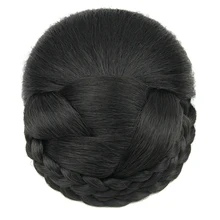 Soowee 6 цветов вязаные плетеные волосы шиньон высокотемпературное волокно синтетические волосы пончик поддельные волосы булочка