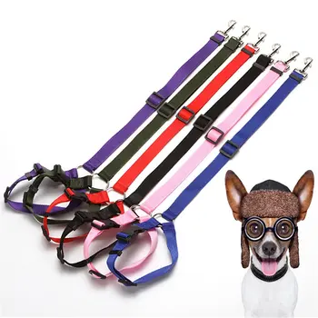

Pet Leash Car Safety Belt 2-in-1 Zinc alloy fastener Adjustable length Safety rope or collar black 1 pcs