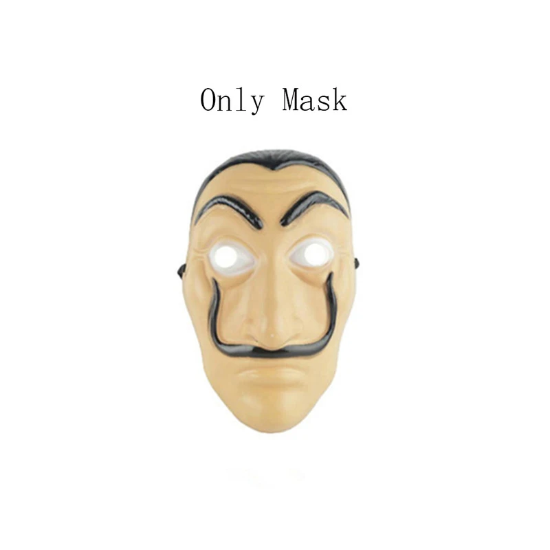mask Salvador Dali/костюм для косплея «Ла Каса де Papel»; Детский костюм для взрослых мужчин и женщин; костюм для костюмированной вечеринки на Хэллоуин - Цвет: mask