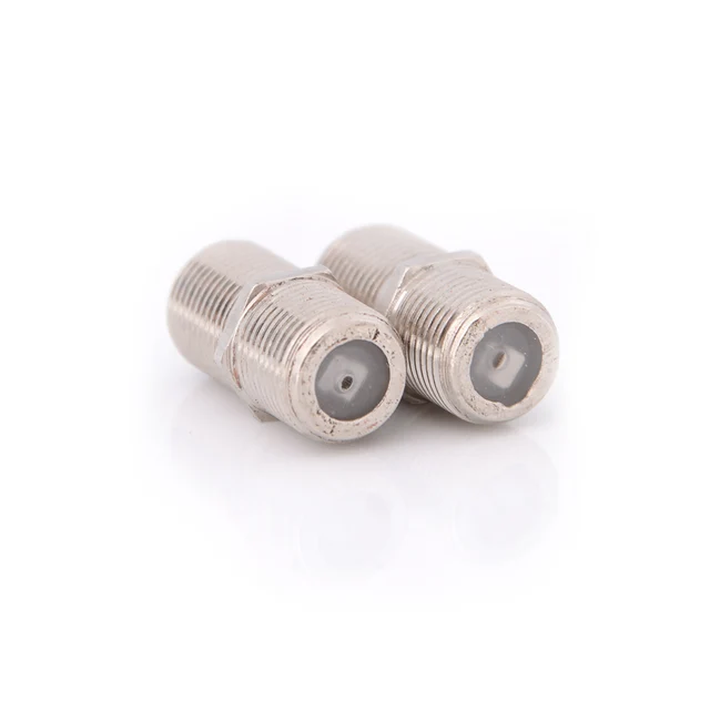 Aluminium Alloy Joiner Barrels Connector F Plug Coupler Adapter Plus Cable Accessories Connectors Electronics RJ45 Brand Name: HUXUAN