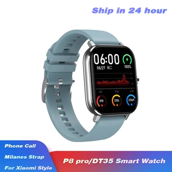 

P8 PRO Bluetooth Call Smart Watch Men Full Touch Fitness Tracker Blood Pressure Smart Clock Women GTS Smartwatch for Android IOS