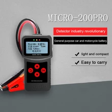 MICRO-200 автомобиля gppro Батарея Тестер 12V 24V свинцово-кислотный гель Батарея Системы анализатор Грузовик Мотоцикл автомобильный диагностический инструмент