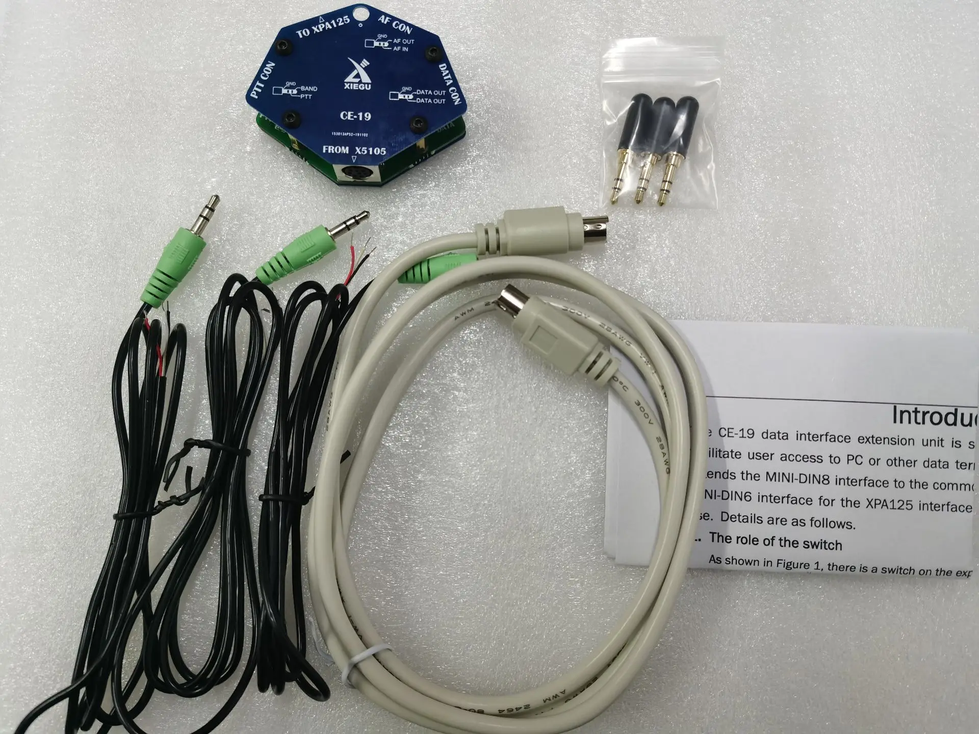 Original Xiegu CE-19 CE19 Data Interface Expansion Card For XIEGU G90 X5105 ACC PTT XPA125