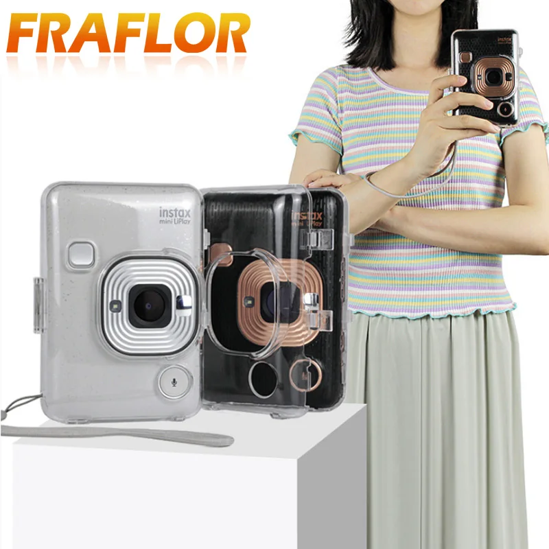 Для Fujifilm Instax Mini Liplay сумка для камеры стример рисунок матовый защитный рукав Премиум из искусственной кожи сумка с плечевым ремнем