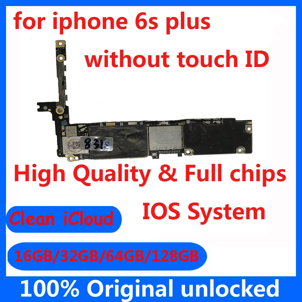 Разблокированная материнская плата для iphone 6splus 6sp с полными ЧИПАМИ 16 ГБ 32 64 Гб 128
