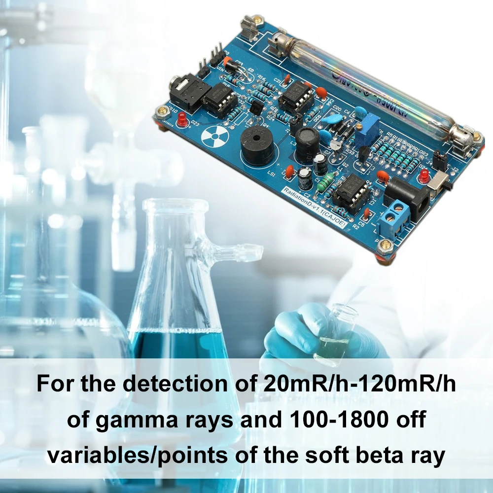US $26.29 Unassembled Diy Geiger Counter Parts Kit Module Nuclear Radiation Detector