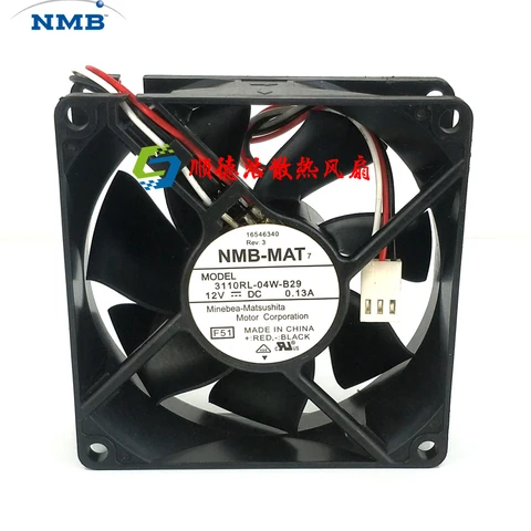 12VDC 0.13A original 80 * 80 * 25MM axial fan