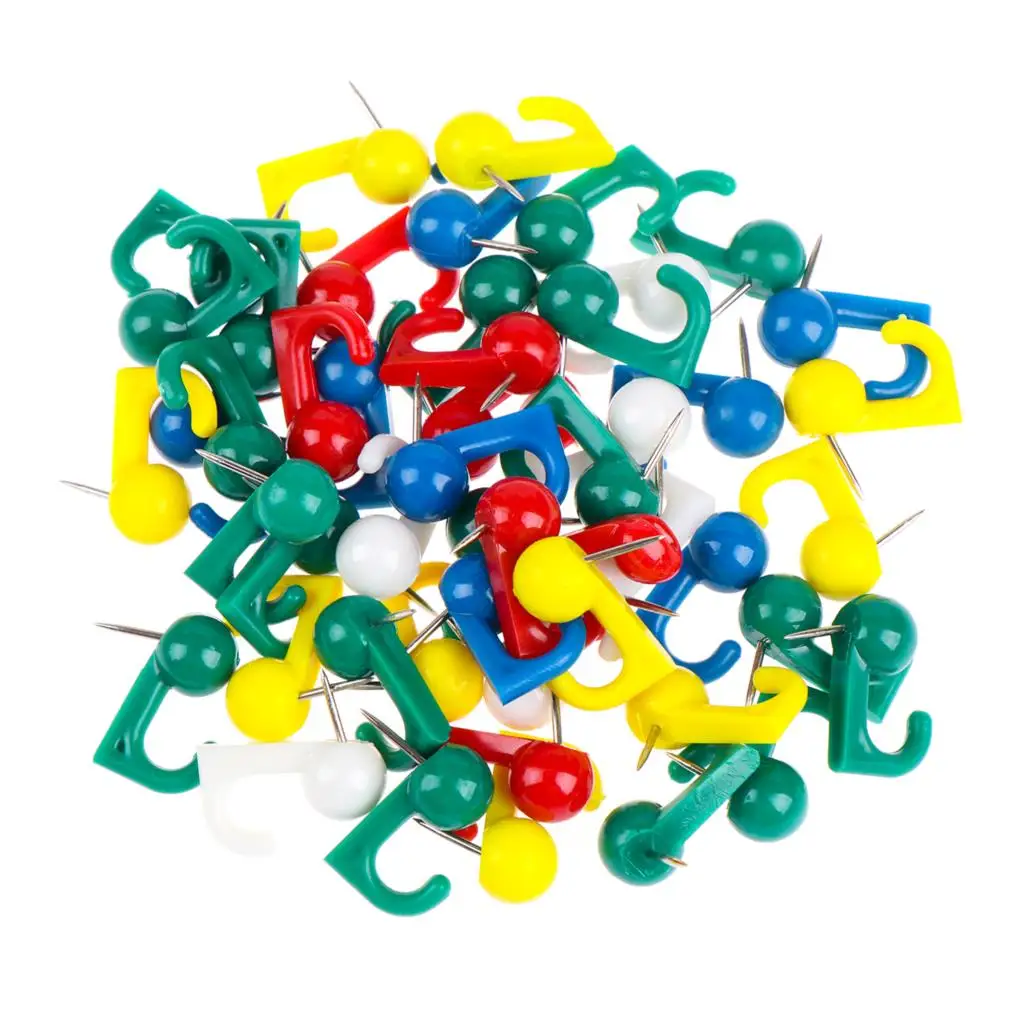 Giant Push Pins Plastic Heads Pushpins Wall Hook Thumb Tacks Marking | Инструменты