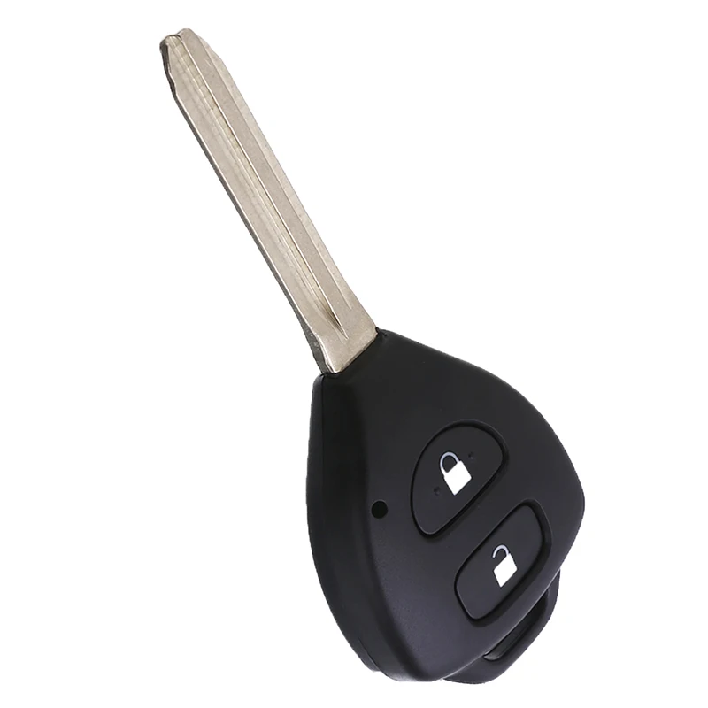 1pcs 2 Button Remote Key Fob Shell Case Replacement For Toyota Corolla Rav4 Hilux Yaris Echo Tarago NO LOGO Key Case