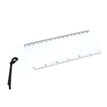 

6 Pcs Bookmark Ruler Magnifier Fresnel Lens 3x Magnifying Sheet Clear