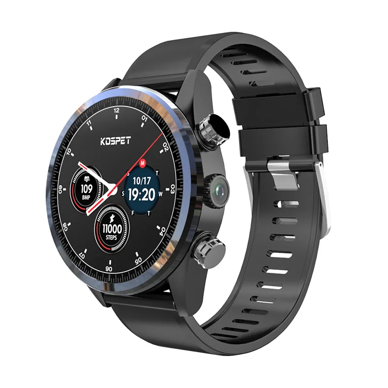 M3 Makibes M3 4G MT6739+ NRF52840 с двумя ЧИПАМИ водонепроницаемые Смарт-часы-телефон Android 7,1 8 Мп камера gps 800 мАч ответ на вызов SIM TF карта - Цвет: M3