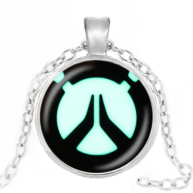 Модные ожерелья с логотипом, модное ожерелье с кулоном для ролевых игр, стеклянный кабошон, ожерелье, подарки, ювелирные изделия для фанатов